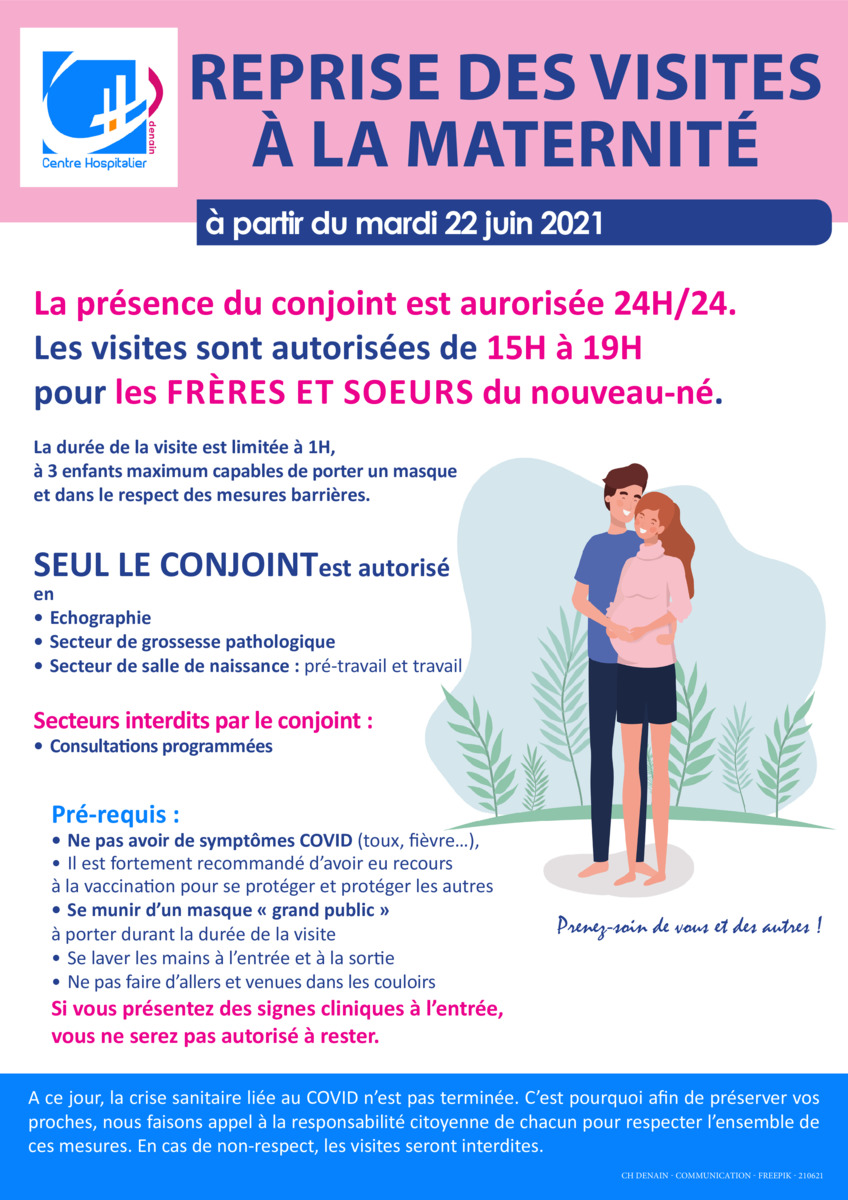 Reprise Des Visites En Maternite Juin 21